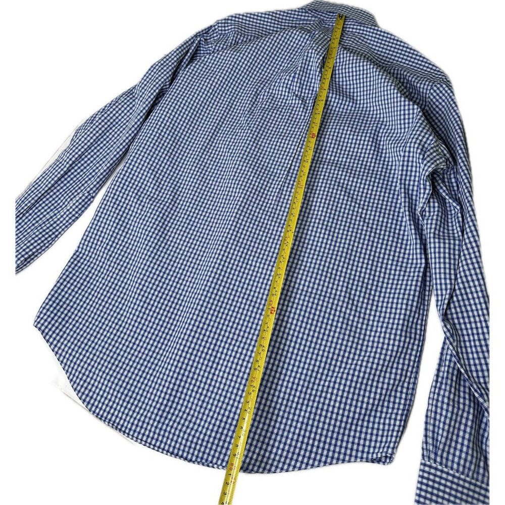 Brooks Brothers Dress Button Down shirt 15.5 35 Madison Fit Men’s Plaid Blue - Picture 7 of 7